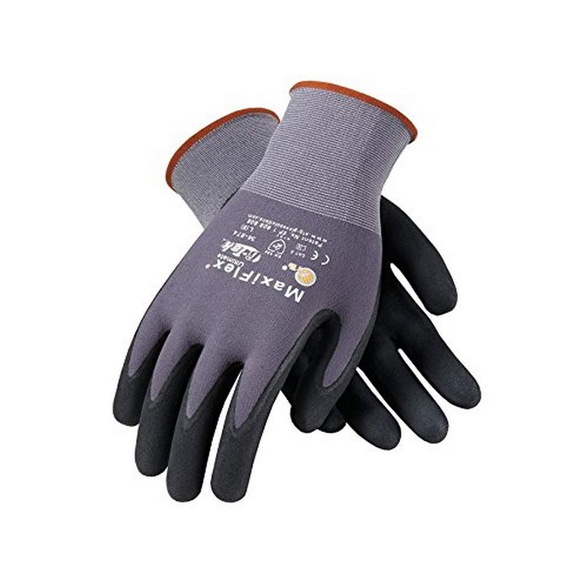 PIP 34-874/XS Maxi Flex Ultimate 34874 Foam Nitrile Palm Coated Gloves, Gray, XS (Pack of 12)