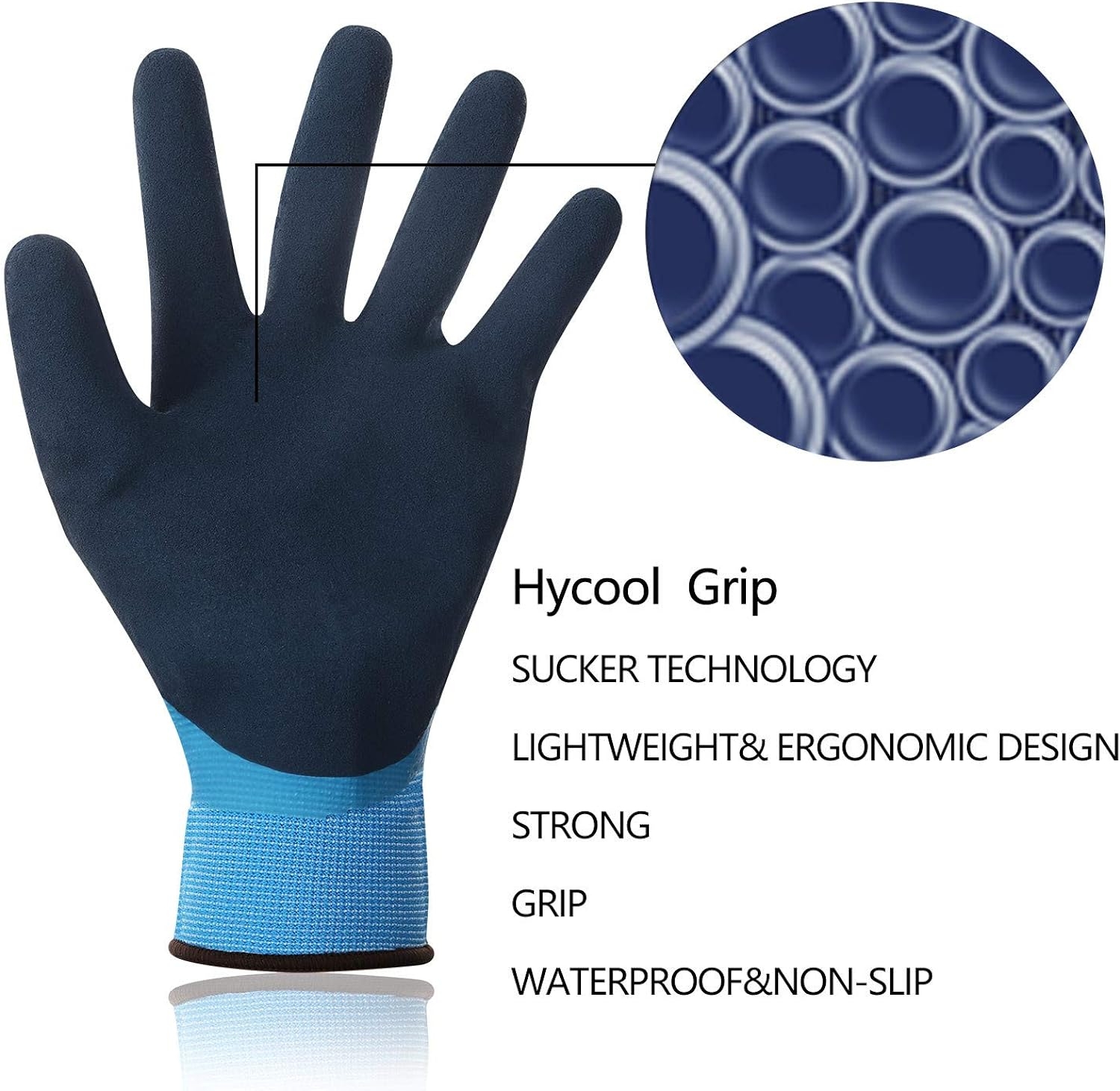 DS Safety Waterproof Work Gloves Hycool Grip Working Gloves