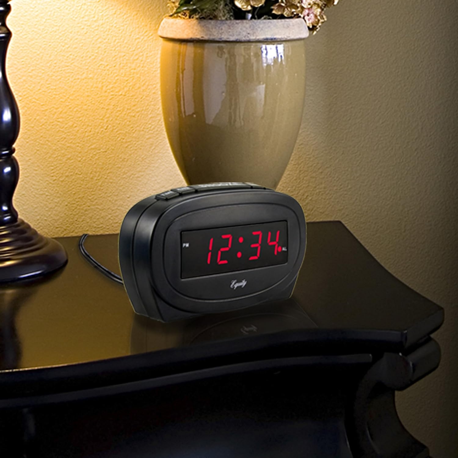 Equity by La Crosse 30228 LED Alarm Clock,Black