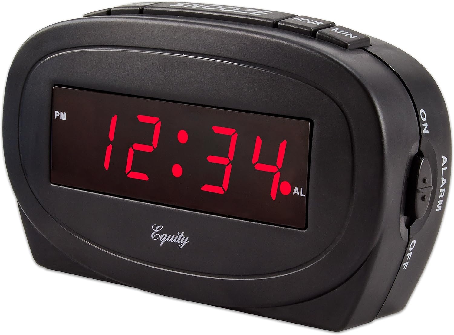 Equity by La Crosse 30228 LED Alarm Clock,Black